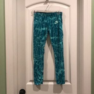 Teal and Mint Nike Leggings